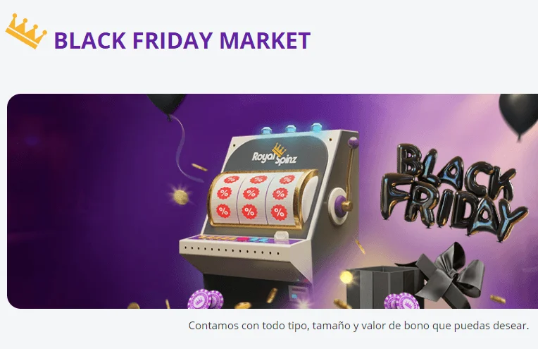 black Friday market royalspinz