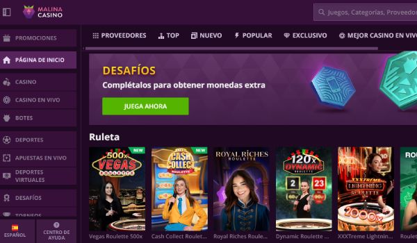 Ruleta Malina casino
