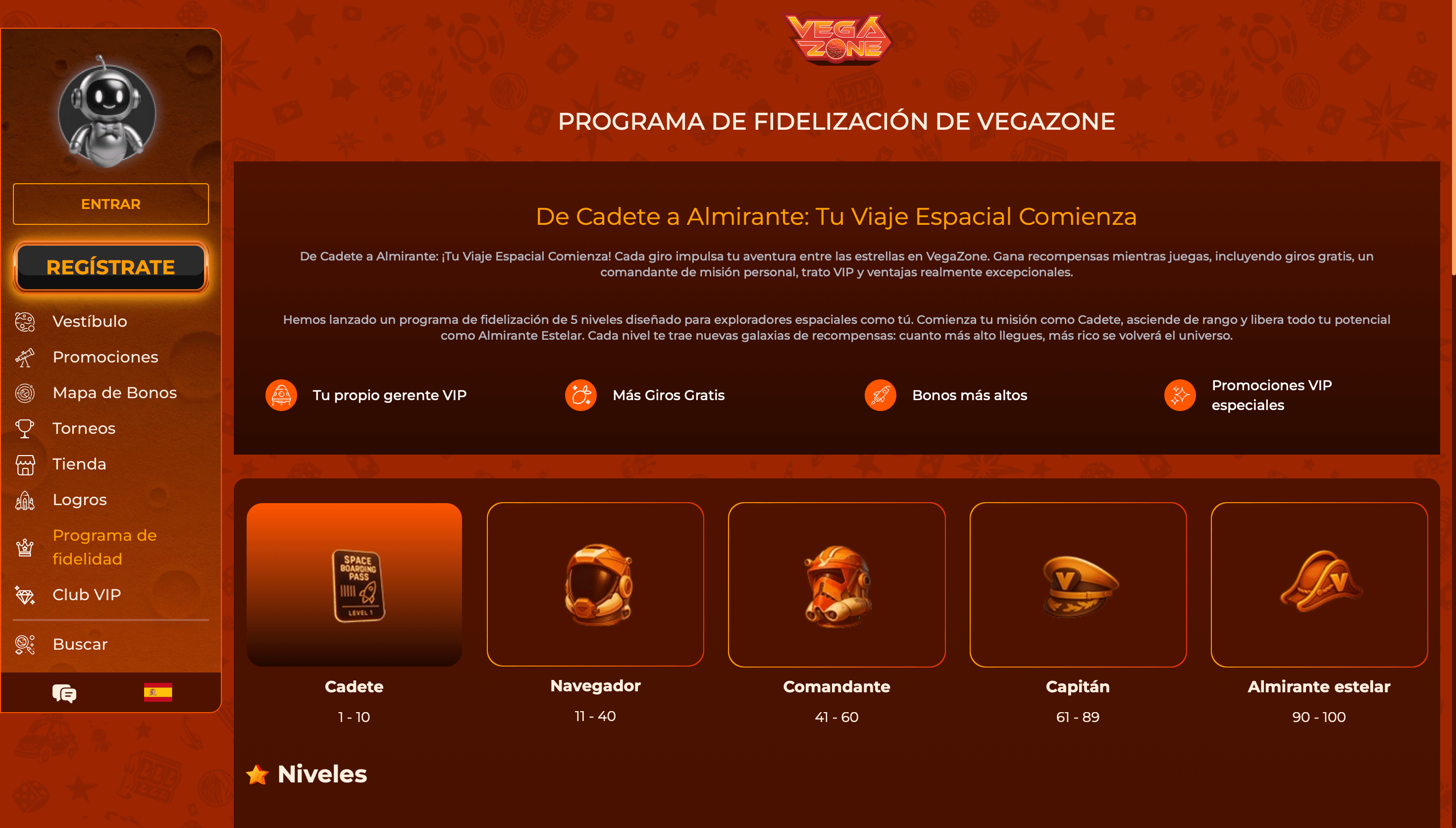 slam vegazone casino fidelidad