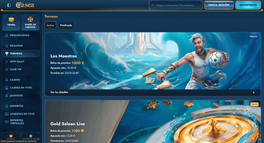 casea casino torneos